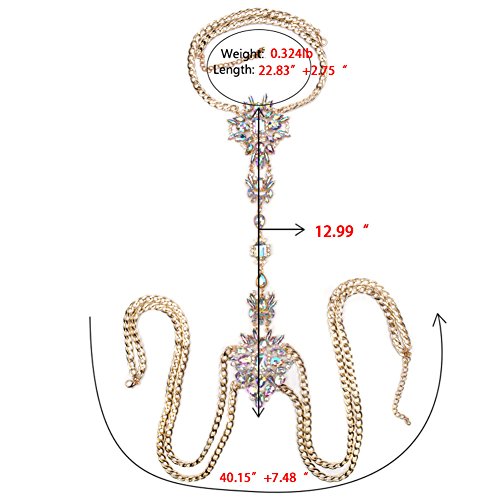 NABROJ Body Chain Jewelry for Women Shoulder Necklace