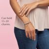 PANDORA Jewelry Moments Heart Clasp Snake Chain Charm
