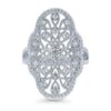 BERRICLE Rhodium Plated Sterling Silver Cubic