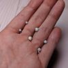 Body Candy Stainless Steel White Synthetic Opal Earring