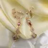 CZ Buckle Earring Cubic Zirconia Clip On Earrings