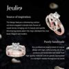JEULIA Diamond Band Rings for Women cz Sterling Silver