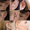 Cuff Wrap Crawler Hook Earrings Rhinestone