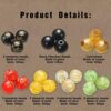 700 Pieces Feng Shui Beads Black Glass for Fortune Bracelet