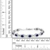 Silver Blue Sapphire Women's Tennis Bracelet
