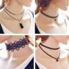 Lace Choker Necklace Velvet Stretch Punk Gothic Tattoo Lace