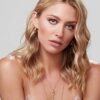 PAVOI 14K Yellow Gold Colored Lightweight Chunky Open Hoops