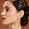 Ear Cuffs Crawler Hook Earrings Pearl Cubic Zirconia