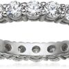 Platinum-Plated Sterling Silver All-Around Band Ring