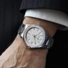 Men's Luxury Mechanical Automatic Watch with Large Date Window and Italian Leather Band - Water-Resistant Elegance