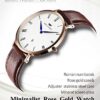 BRIGADA Rose Gold Business Casual Wrist Watch for Men