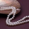 JYX Pearl Necklace Classic Near-Round White Cultured Freshwater Pearls