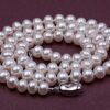 JYX Pearl Necklace Classic Near-Round White Cultured Freshwater Pearls