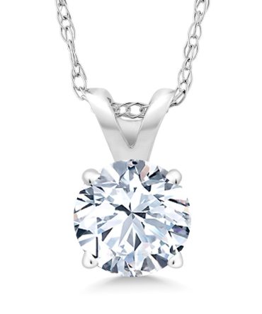 14k White Gold: Perfect Gift with Complimentary Chain