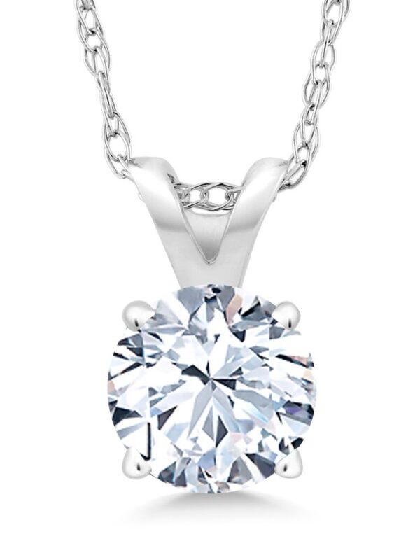 14k White Gold: Perfect Gift with Complimentary Chain