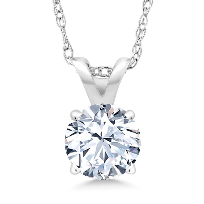 14k White Gold: Perfect Gift with Complimentary Chain