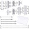 14 Pieces 4 Sizes Slide Magnetic Clasp Connectors Tube