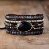 YGLINE Healing Black Onyx Wrap Bracelet