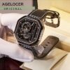 Agelocer Men's Fashion Punk Stainless Steel Mechanical 44mm