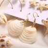 Starfish Shell Conch Stud Earrings