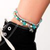 Silver Starfish Tortoise Charm Bohemian Foot anklets