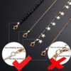 Gold Star Pearl Choker Necklace -4 Pieces Set