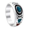 Southwestern Style Turquoise and Coral Gemstone