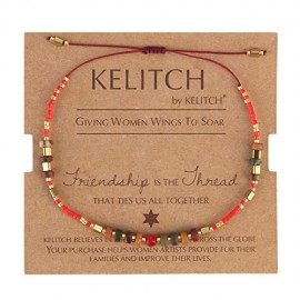 Charm String Seed Beads Strand Bracelet Handmade