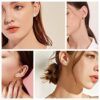 Elegance in Variety: 6 Pairs of Rose Flower, Pearl, and CZ Clip-On Earrings - Hypoallergenic Style Set