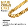 Gold Choker Necklaces for Men 10MM
