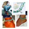 Silver Starfish Tortoise Charm Bohemian Foot anklets