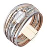 GelConnie Baroque Pearl Leather Cuff Bracelet