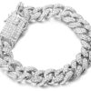 Platinum White Gold Finish Gold Chain Iced Out