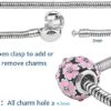 PandaHall Elite 1 Pack 7.5 Inches 3mm European Charm Bracelet