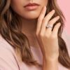 Pandora Jewelry Sparkling Teardrop Halo Cubic Zirconia Ring