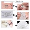 12 Pieces 3 Sizes Slide Clasp Lock for Necklace