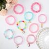 G.C 10 PCS Girls Kids Rainbow Beaded Bracelet