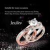 JEULIA Diamond Band Rings for Women cz Sterling Silver