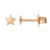 PAVOI 14K Gold Plated Star Stud Earrings