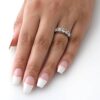 1 1/2ct Diamond Wedding Anniversary Band 14k White Gold Ring – Size 8