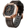 Agelocer Men's Watch Top Brand Automatic Skeleton Stainless Steel