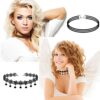 56 PCS Choker Necklace, K&Q Classic Colorful Gothic Collar