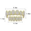JINAO 18k Gold-Tone All Iced Out Luxury CZ Hip Hop Bling