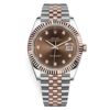 Steel & Everose Gold Watch Jubilee Bracelet Chocolate 