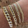 14k Yellow Harlembling Mens Or Ladies Cuban Link Bracelet