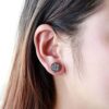 Lullabb's Crystal Druse Stud Earrings – 6 Pairs of Hypoallergenic Shimmer for Every Occasion
