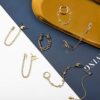 7 Pcs Dainty Minimalist Chain Cuff Earrings