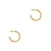 14K Yellow Gold Hoop Earrings 20mm Infinity Gold Hoops Women Earrings