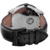 Swiss Automatic Black Leather Strap Watch Gevril Columbus