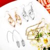 Dangle Earrings for Women Gold Bar Earrings